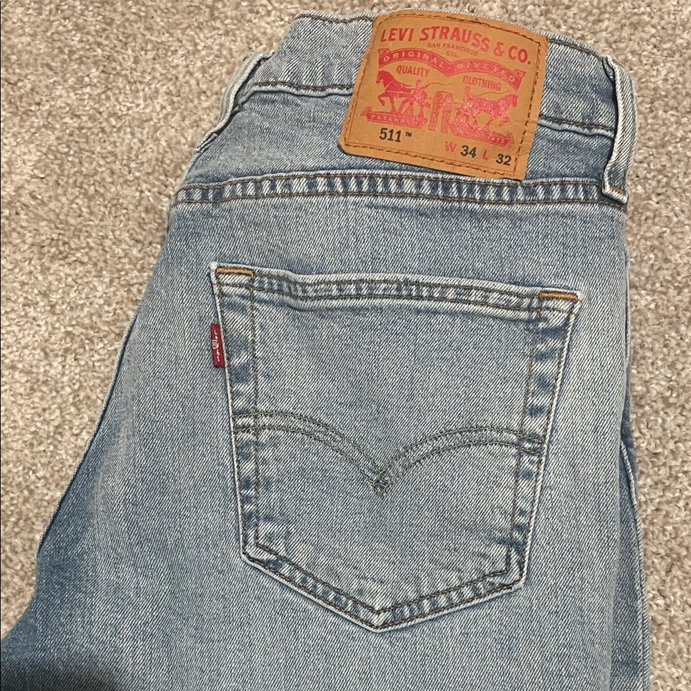 Levi's 511 Slim straight light wash jeans - 34 x 32
